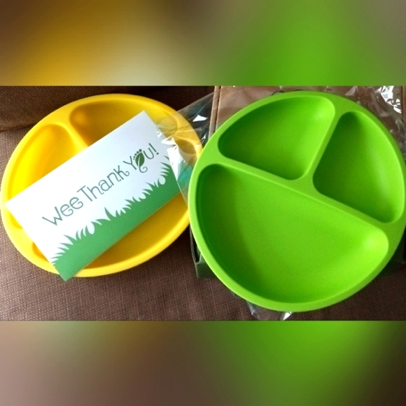 WeeSprout Silicone Divided Plates for Babies & Toddlers 100% Food-Grade Set of 3 - Picture 9 of 16